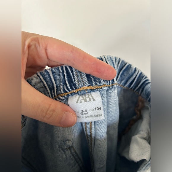 Zara Painted Pull On Denim Size 3-4 Years - Picture 9 of 9